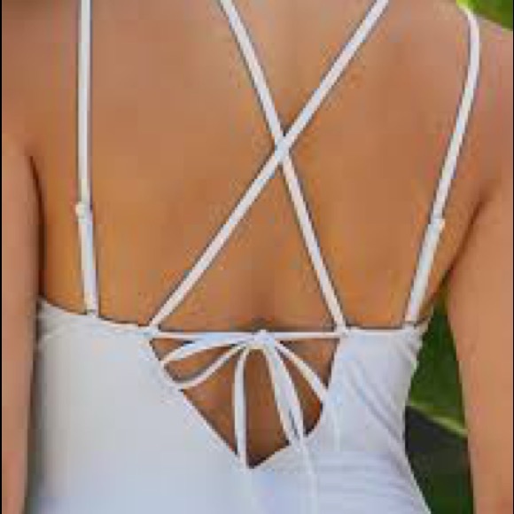 LA Hearts lace up one-piece swimsuit - Picture 2 of 5